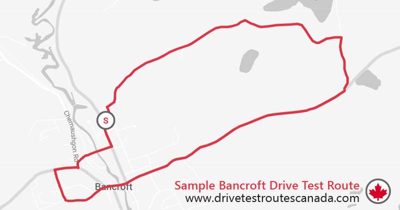 Bancroft drive test route map