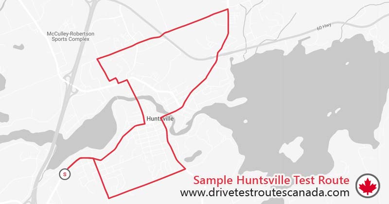 Huntsville drive test route map