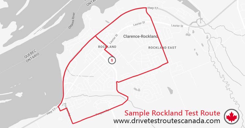 Rockland drive test route map